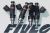 Set of 4 fuel injectors, 490cc injectors with upper o-rings and lower seals (not pictured) included.