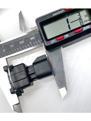 EV1 female to EV6 male one-piece, molded plastic, no-wires, fuel injector connector adapters