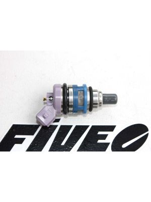 Brand new original equipment OEM JECS and Nissan fuel injectors for Infiniti Q45 and Nissan 300ZX TT. Rectangle electrical connector and Universal color code.