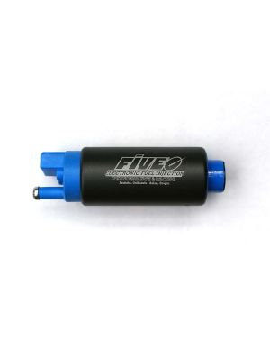 00040 340 LPH, Center Inlet Fiveomotorsport In Tank Fuel Pump Series, High Performance. Compare to Aeromotive and Weldon Fuel Pump.  00040 Center Inlet Fuel Pump
