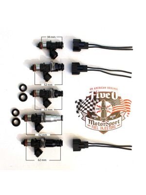 2,525 cc/min, EV-14 Universal Fit Fuel Injectors.  Choose your configuration and connector type.