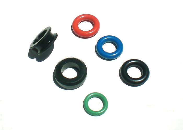 O-rings, Intake Seals, Insulators and components for Bosch, Delphi, Denso Fuel Injectors. Many injector orings and rubber seals available.