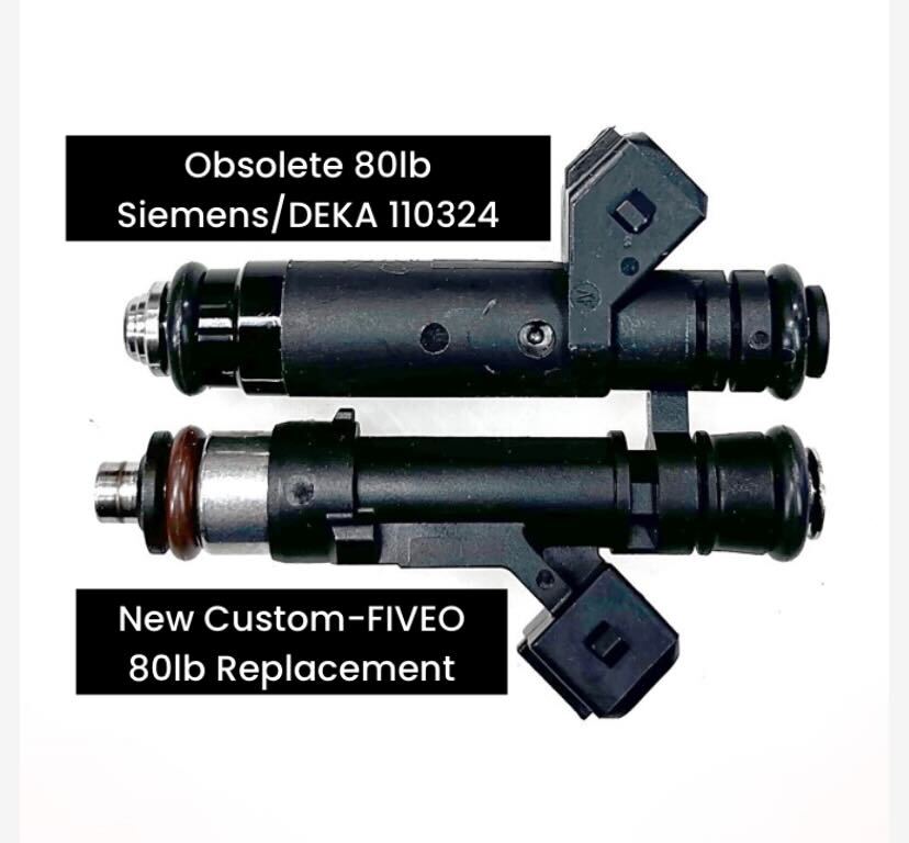 エンビロン 110324 80lb Siemens Mototron Deka IV Fuel Injectors FI114992